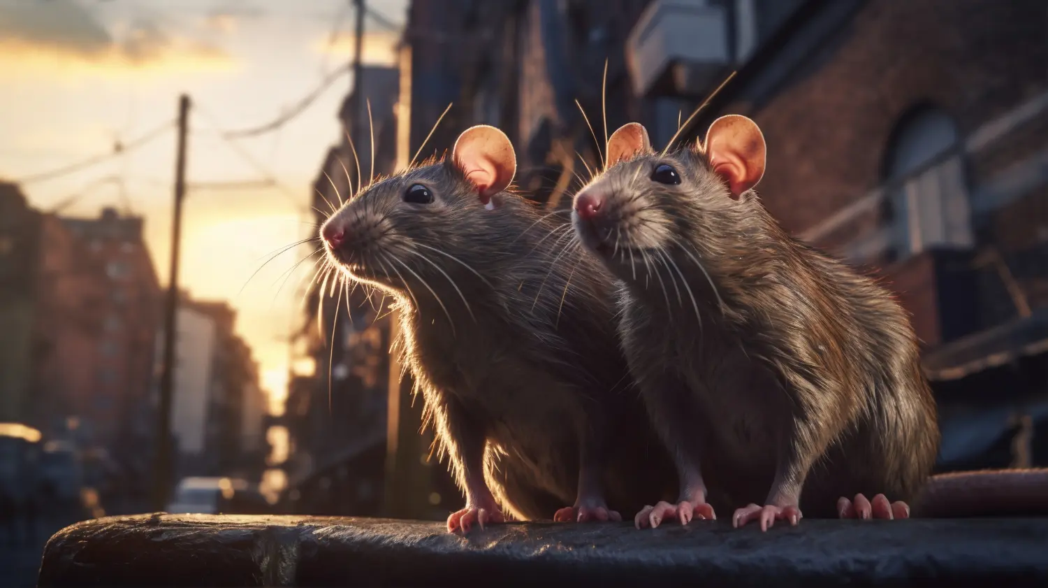 Prolifération des rats due à une accumulation de déchets lors d'une grève des éboueurs