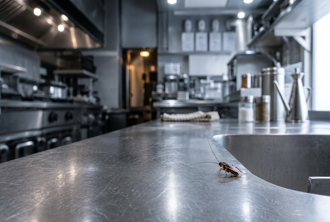 Cafards en cuisine professionnelle : infestation à éliminer rapidement